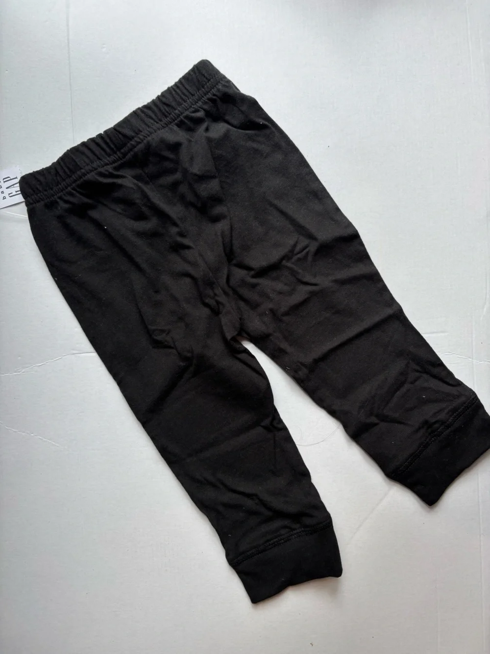 BabyGap Unisex Baby (girl or boy) Black Stretch Jogger Pants 12-18m - New